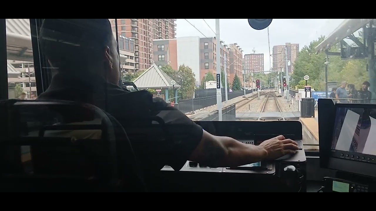 Hudson bergen light rail from tunnelle Avenue station to harsimus cove station 