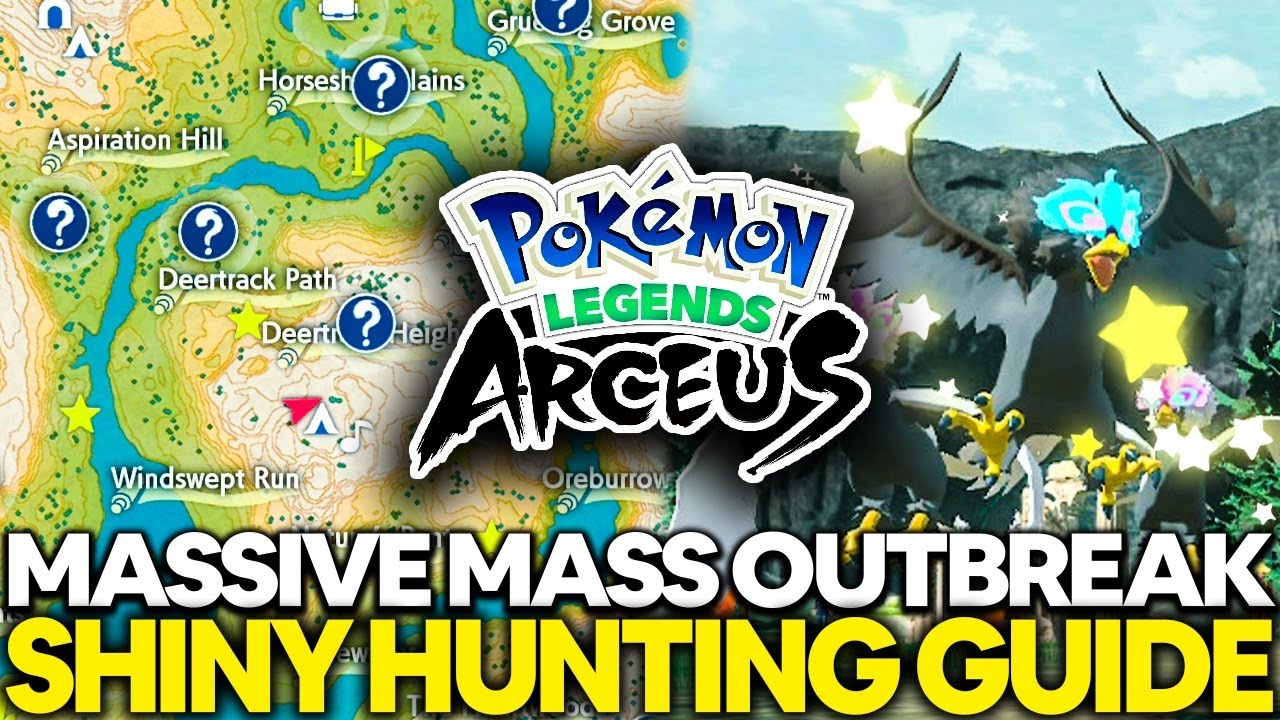 Ultimate Massive Mass Outbreak Shiny Hunting Guide in Pokemon Legends Arceus V1.1.0
