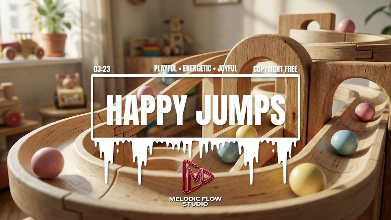 Happy Jumps - Playful & Energetic Acoustic (No Copyright Music)