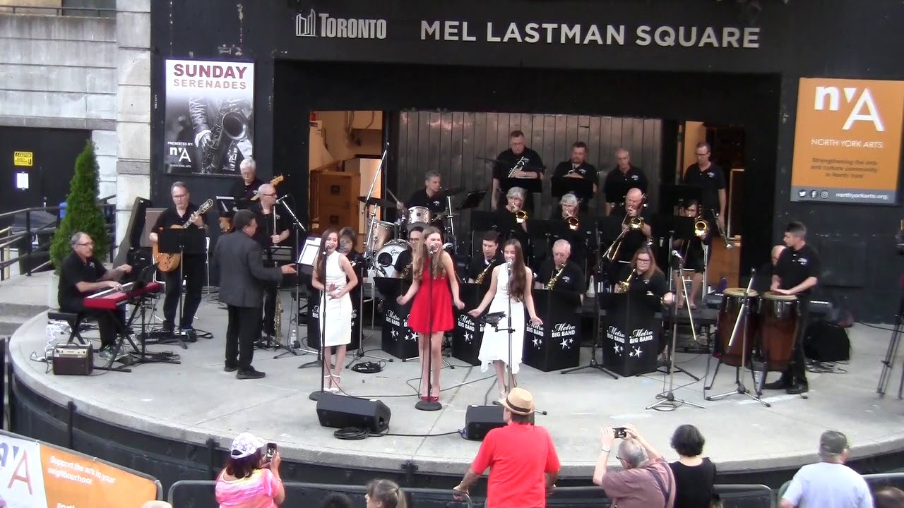 KLM Sisters at Mel Lastman Square performing with Metro Big Band