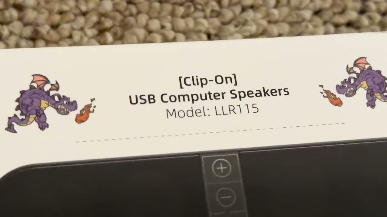 Unboxing of the generic video webcam and LLR115 USB computer speaker