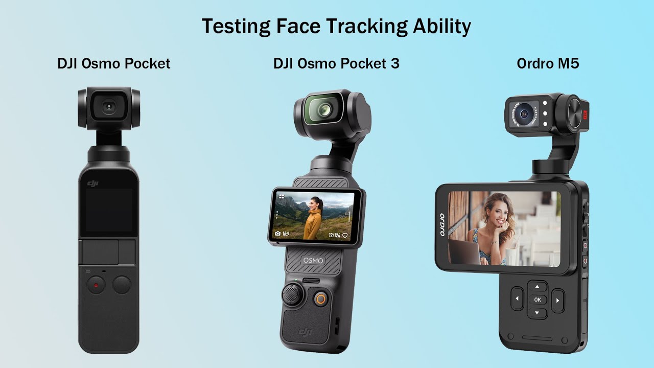 Face Tracking Test: Ordro M5 vs DJI Pocket 1 and Pocket 3