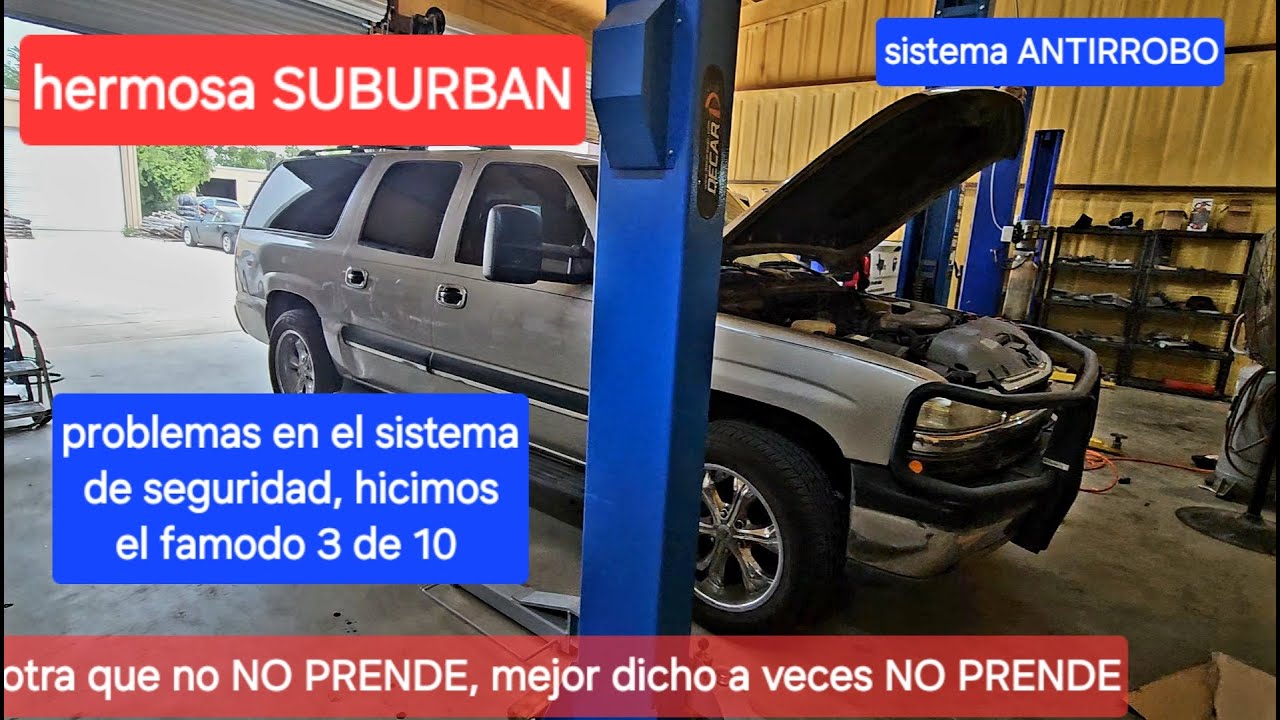 OTRA chevy suburban no PRENDE, hicimos PUENTE y 3 de 10 ciclo de llave PASSLOCK