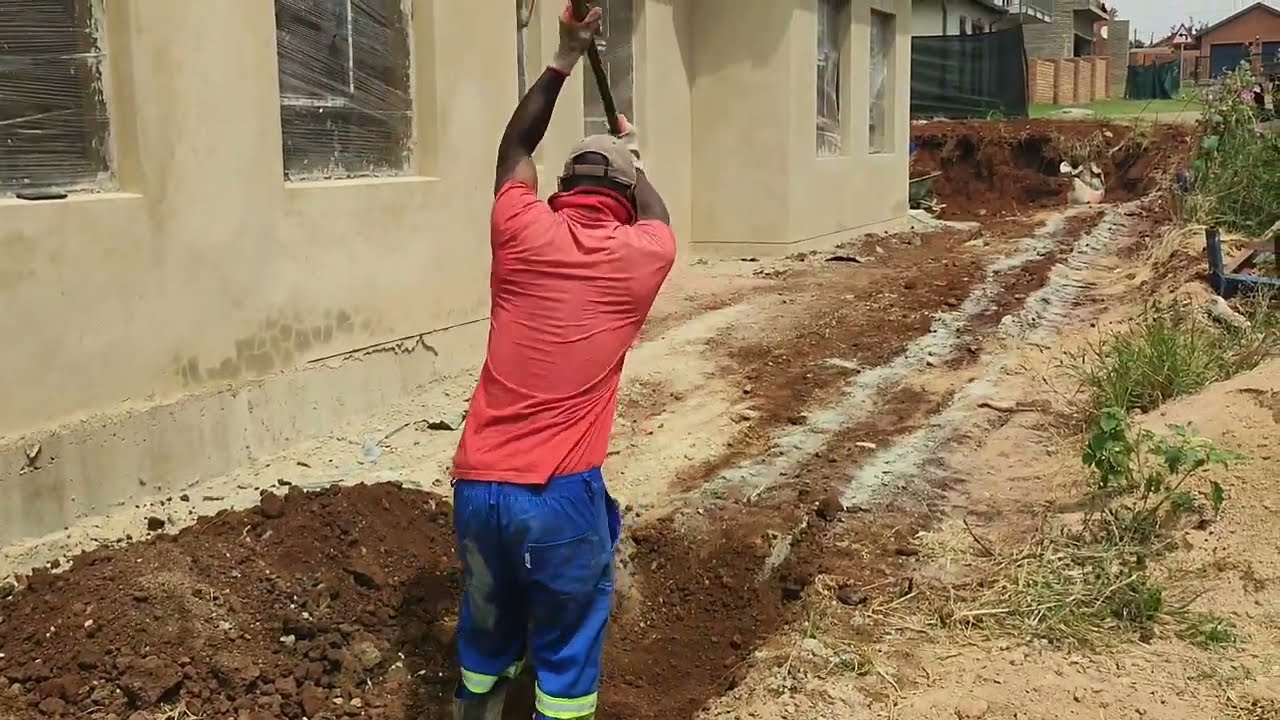 Step 27 -- Boundary Wall Foundation | Owner Building In South Africa