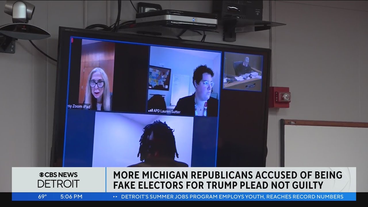 All 16 Michigan Republicans accused of being fake electors for Trump plead not guilty