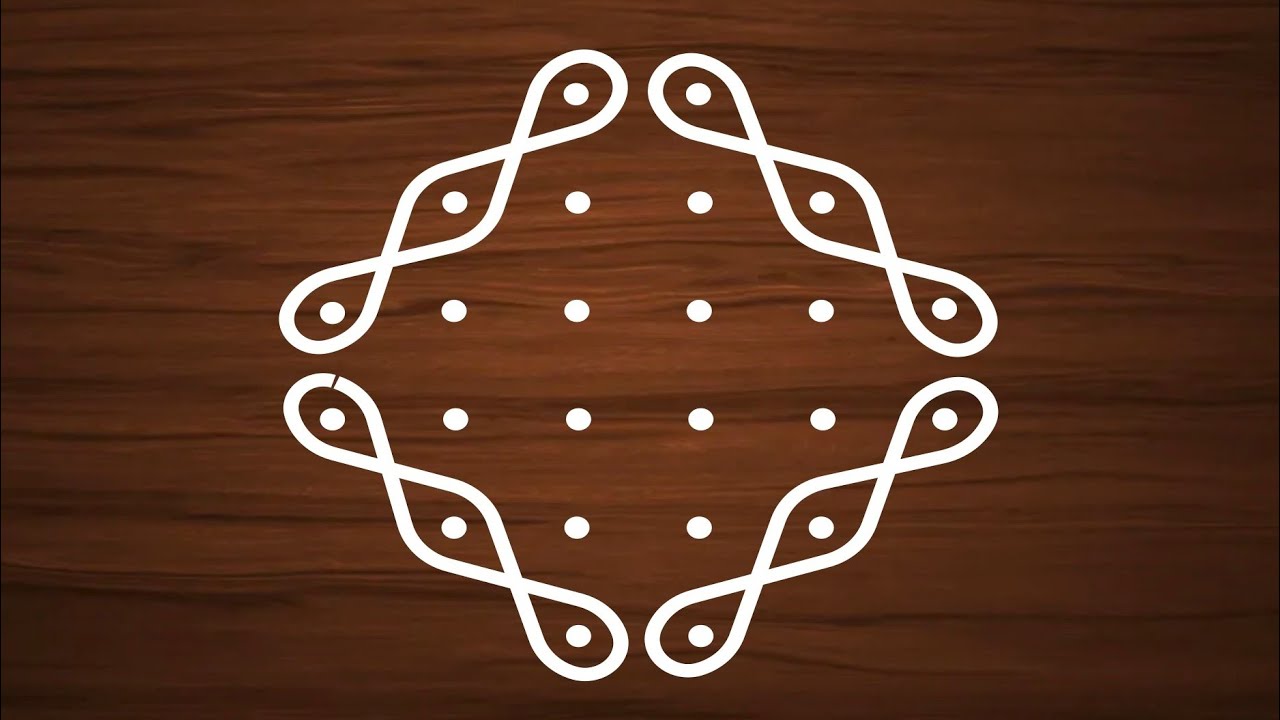 Simple dots rangoli | 6 to 2 dots rangoli |small rangoli designs 