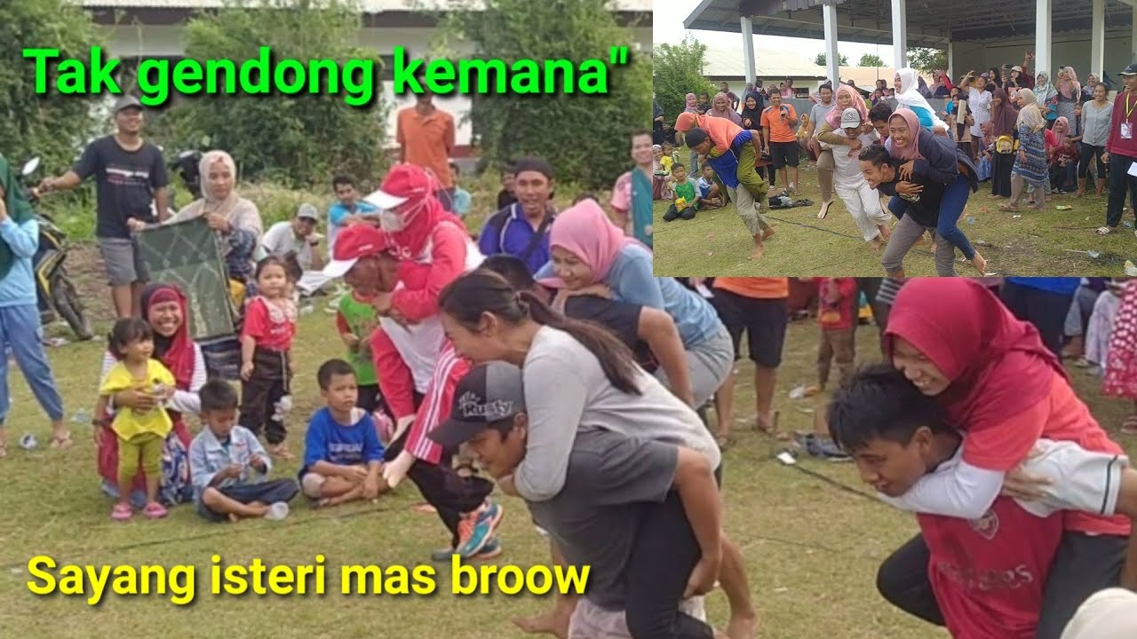 Lomba 17 agustus 2022 yang sangat seru sekali , lomba menggendong istri .