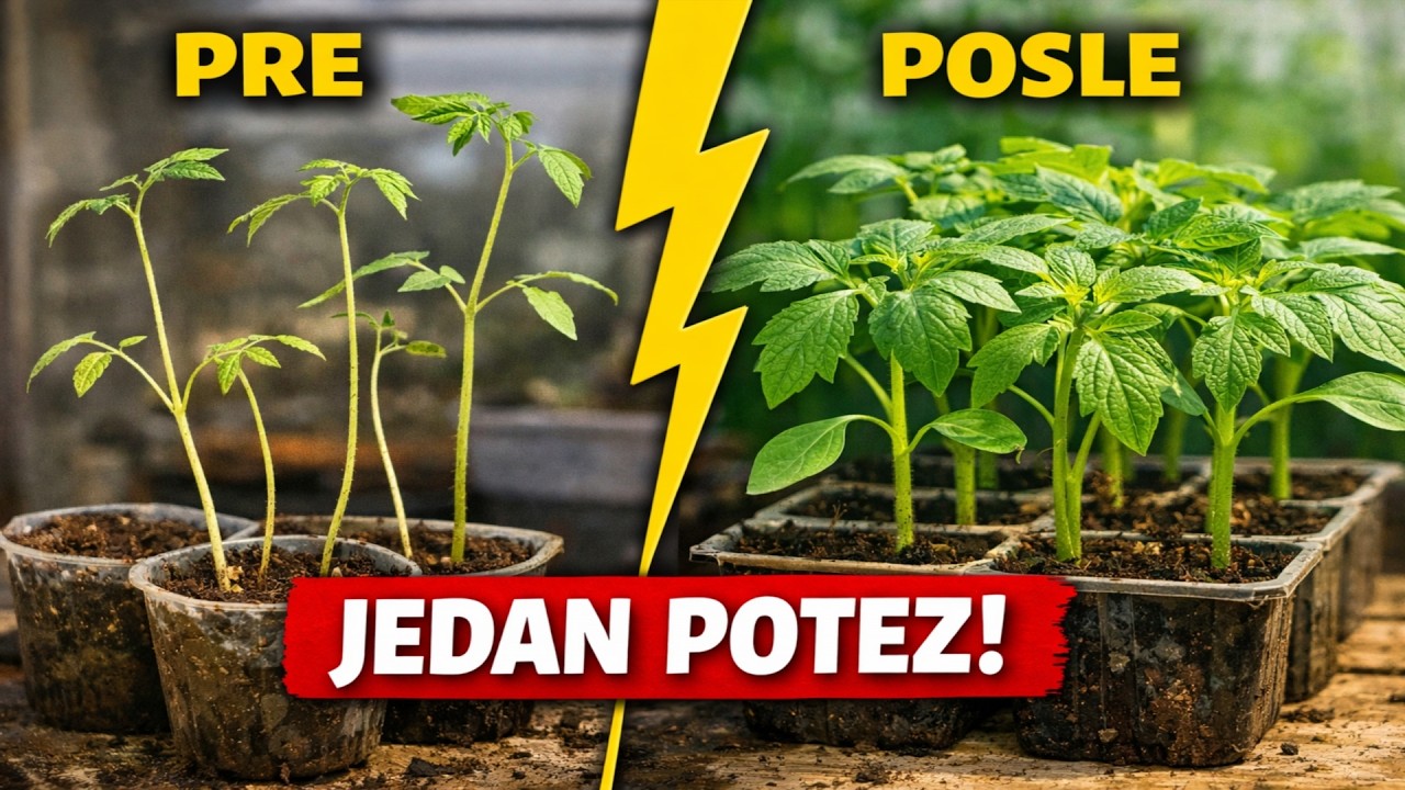 Moj rasad se NIKADA ne izdužuje! Cela tajna je u samo jednom potezu čim biljke provire iz zemlje.