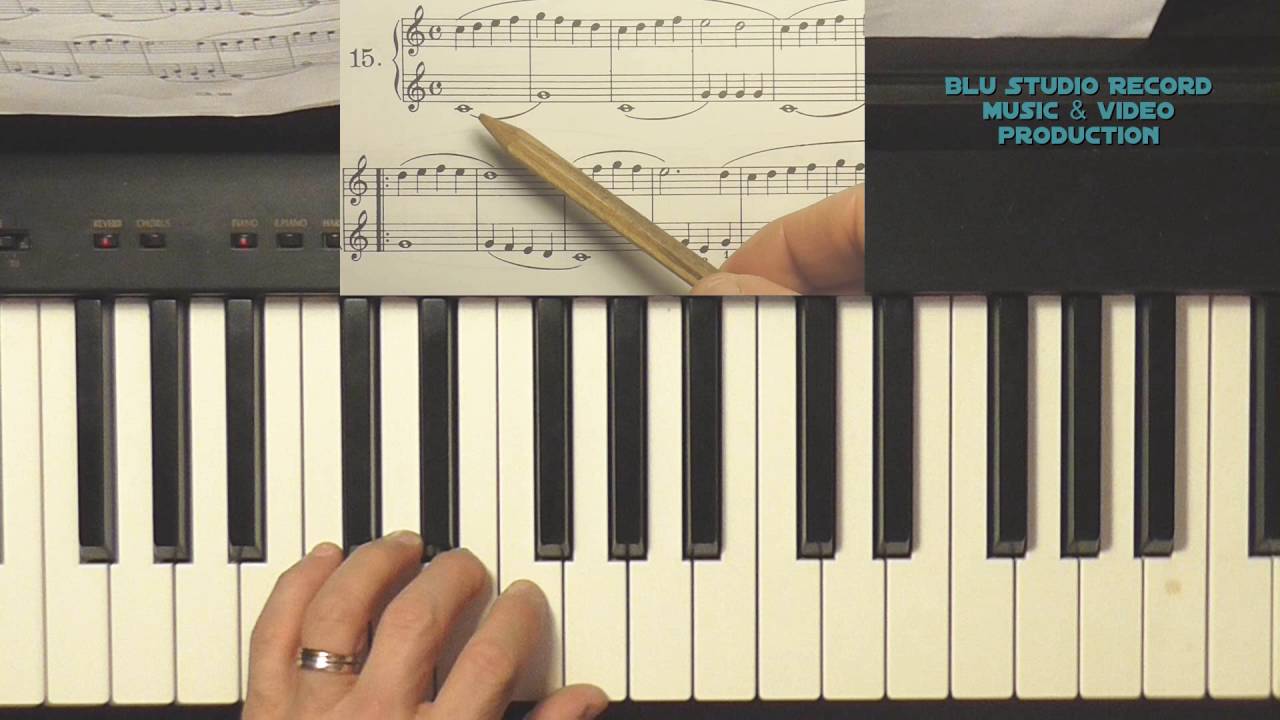 [24] Lezioni di pianoforte a mani unite - School of piano - Beyer  esercizio n.15 pagina 24