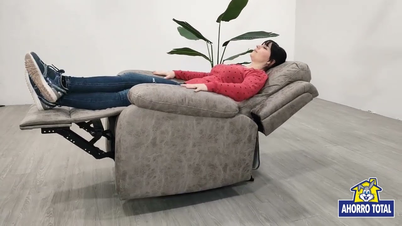 Sill&oacute;n relax reclinable reposapi&eacute;s abatible Navas