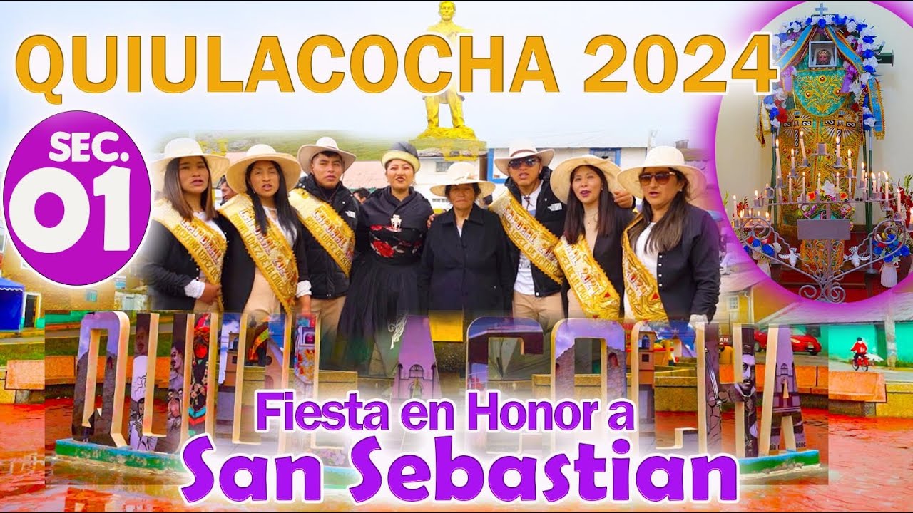 ▶QUIULACOCHA - PASCO 2024 - Fiesta en Honor a San Sebastian // Hnos.  Lopez - SEC 01