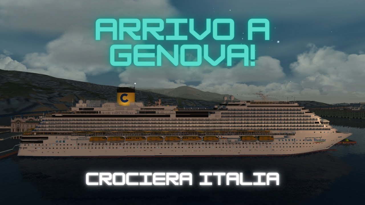 Crociera Italia | Arrivo a Genova | Costa Diadema | EP 2 |Virtual sailor NG | ITA