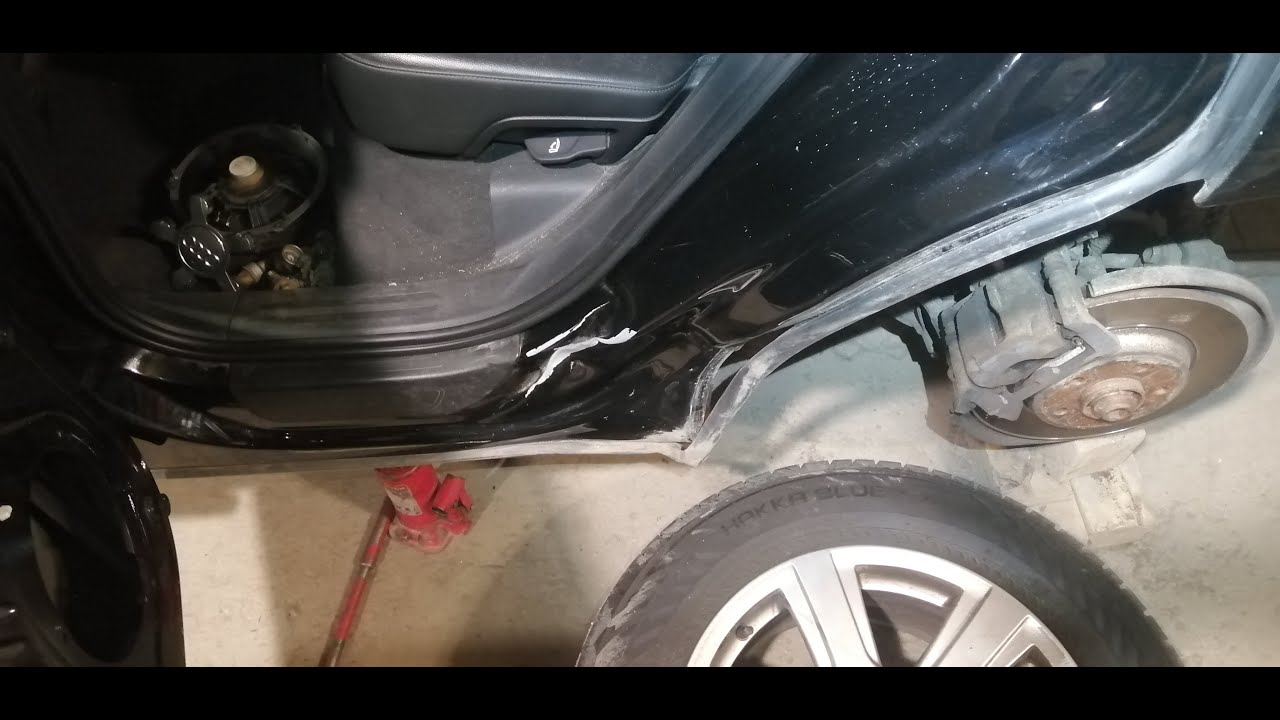 Рихтовка сапожка AUDI Q5.Кузовной ремонт