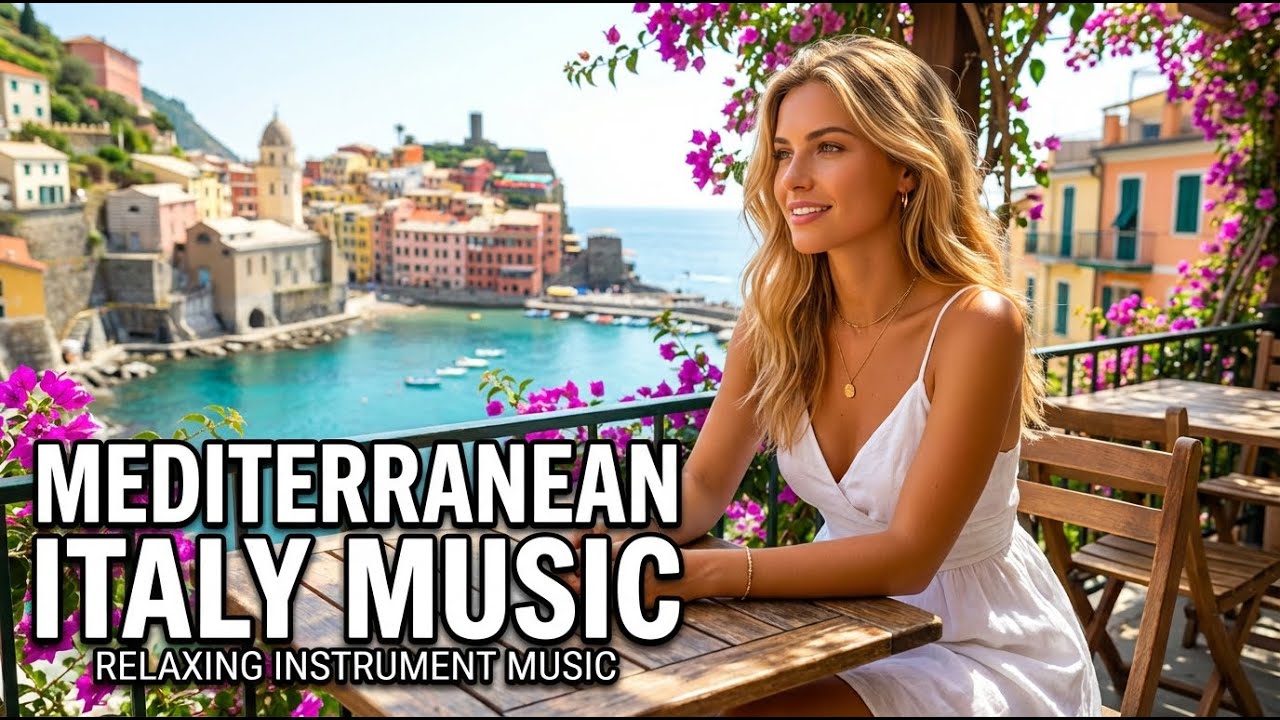 Mediterranean Dinner Music Italy 🍷 Romantic Italian Cafe Instrumental ❤️