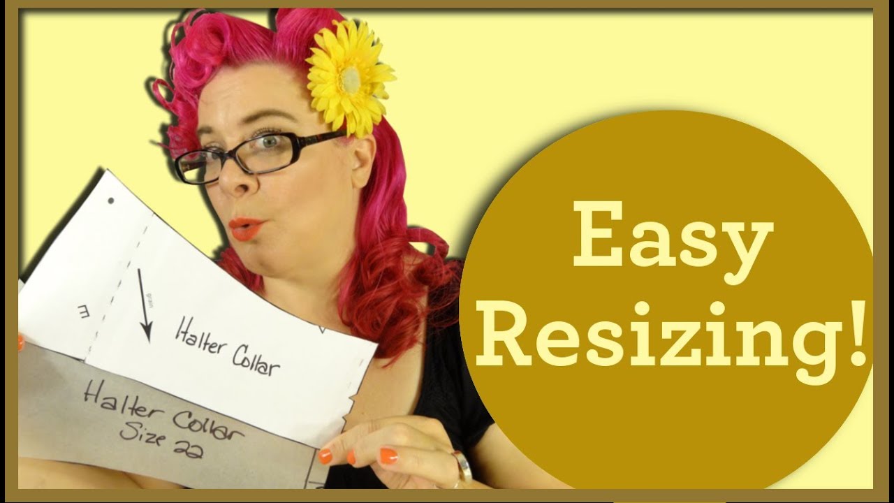 Resizing Pattern Pieces - 50s Style Halter Top (Part 2) - So Sew Vintage