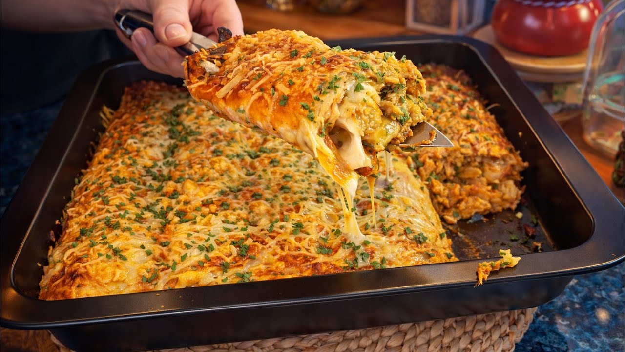 🌛ما عندكش الوقت؟ جربي هاد الوصفة بخبز الطاكوس فالدقيقة 90 😋👌
