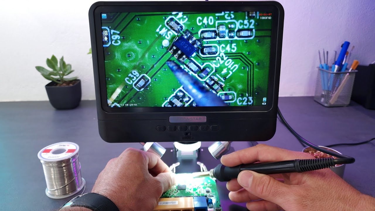 Digital Microscope ANDONSTAR AD208 Capabilities - Soldering has never been so easy