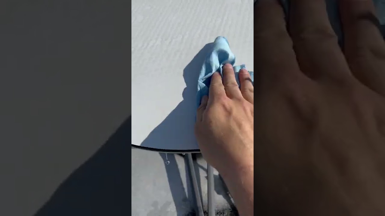 cleaning Starlink Dish #starlink #spacex #elonmusk #satelliteinternet #cleaning #maintenance #diy