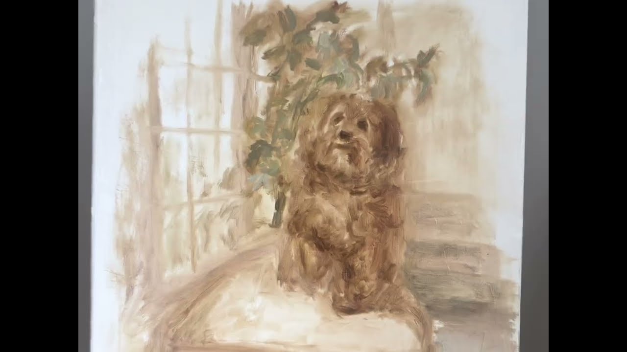 Oil Painting my Dog— timelapse