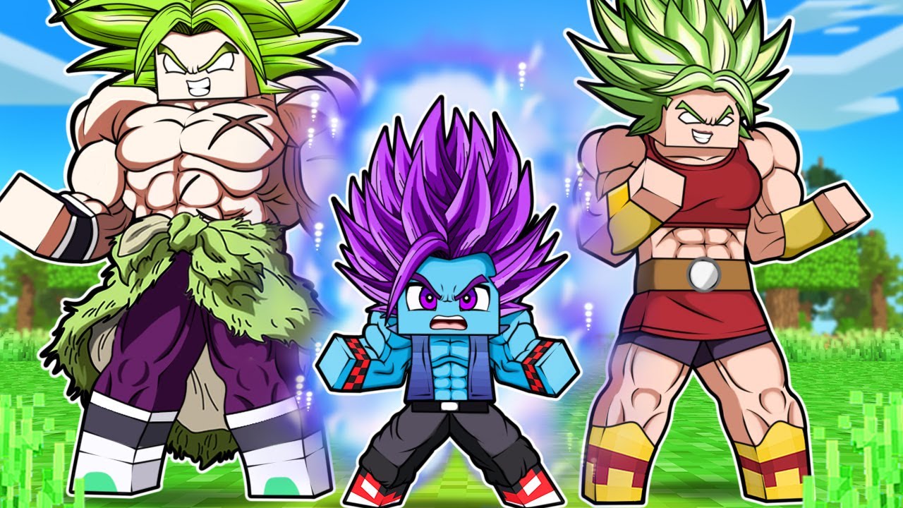 O FILHO de BROLY e KALE Virou o ZENO SUPER SAIYAJIN no DRAGON BALL SUPER Minecraft
