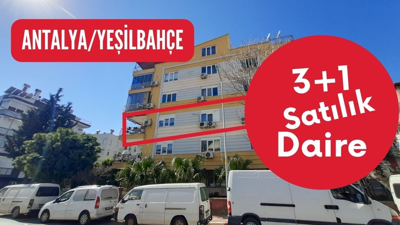 Antalya Muratpaşa Yeşilbahçe Mahallesinde 3+1 Satılık Ara Kat Daire