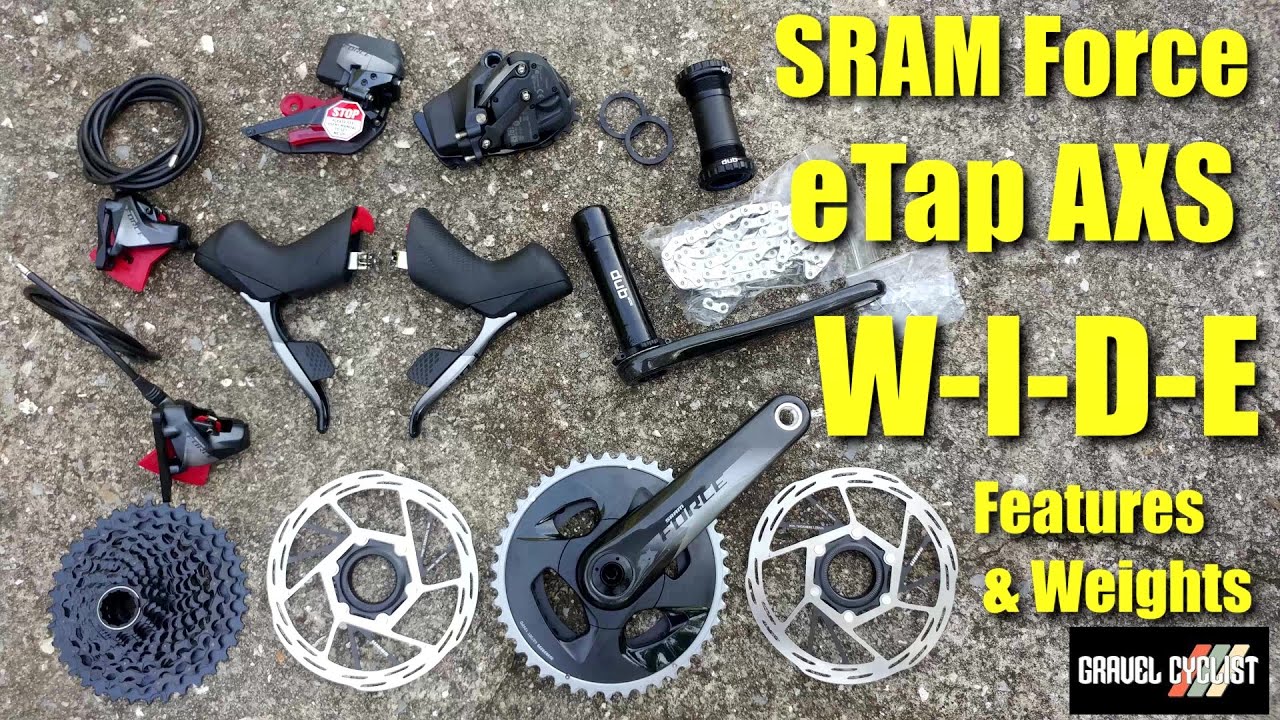 SRAM Force eTap AXS WIDE: Features & Weights! Exciting options for 2x & 1x!