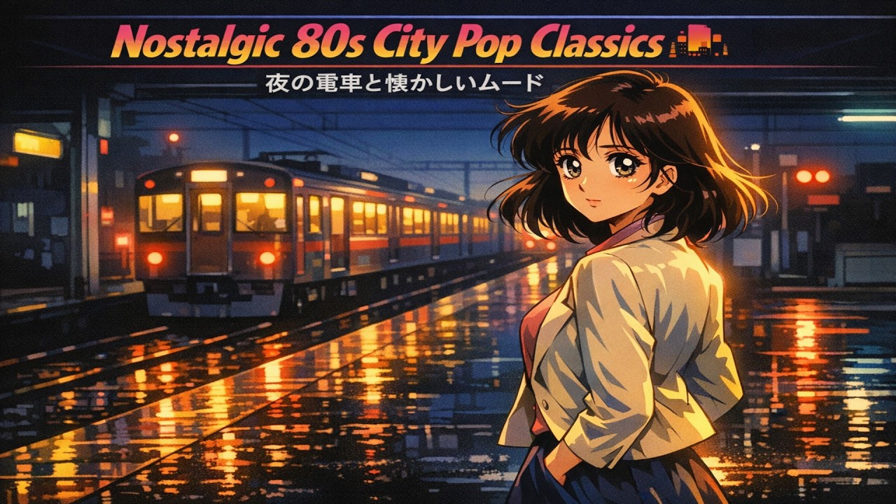 Nostalgic 80s City Pop Classics 🌆 | 夜の電車と懐かしいムード