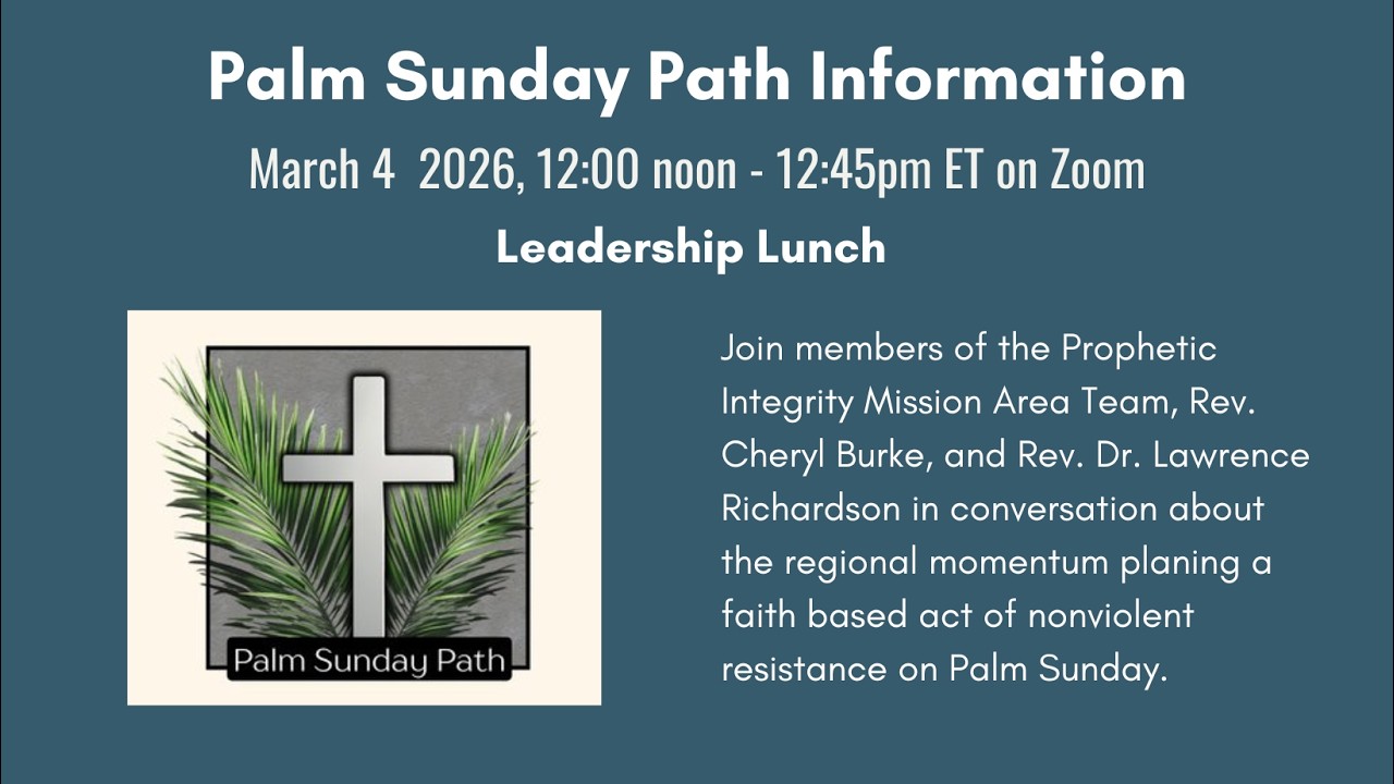 03.04.2026 The Michigan Palm Sunday Path - Leadership Lunch with Planning Leaders