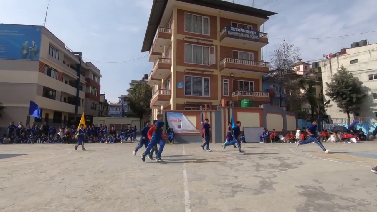 junior basketball between blue and red house at golden peak high school(gphs)