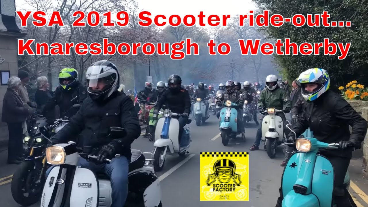 Scooter Ride-out: YSA Knaresborough to Wetherby 2019 Lambretta & Vespa