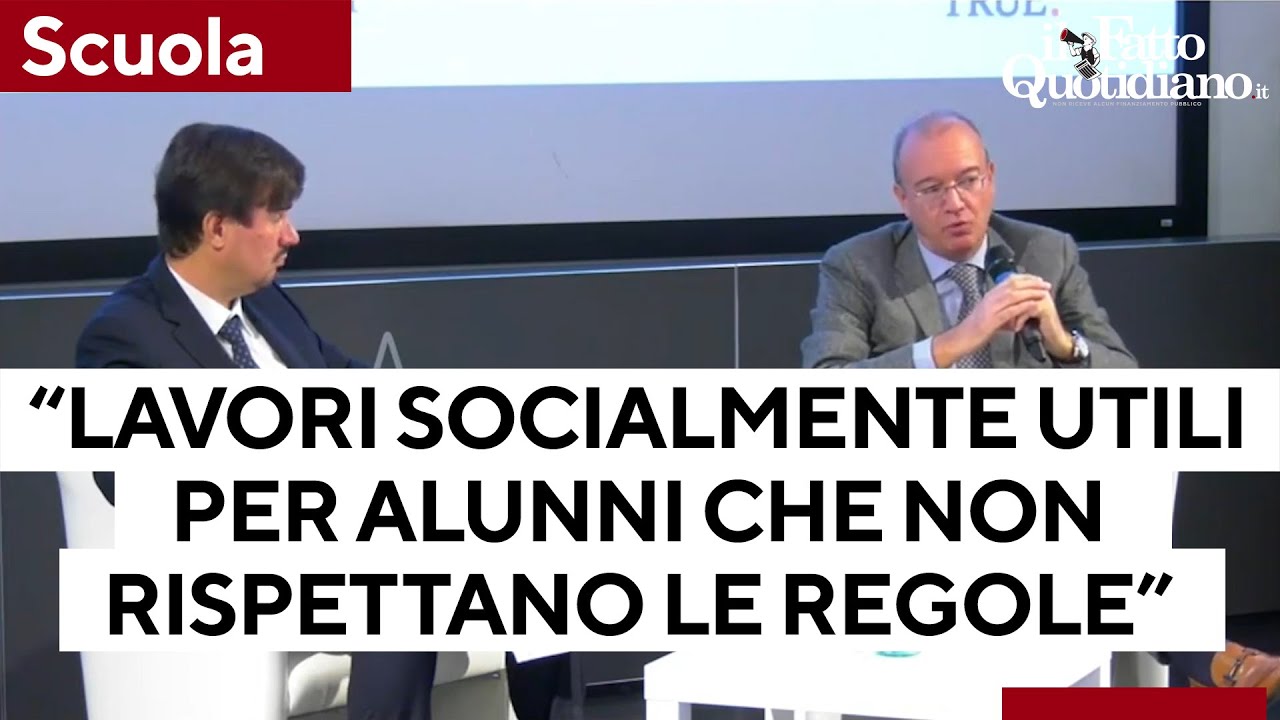 Scuola, Valditara: 