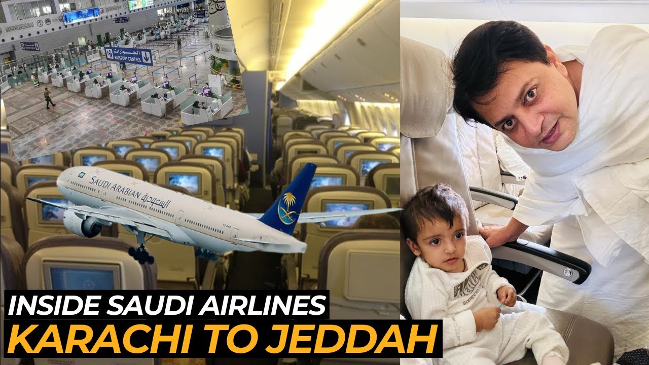 Saudi Airlines Economy Class I Karachi to Jeddah I Pakistan to Saudi Arabia I @Aftab-Channa