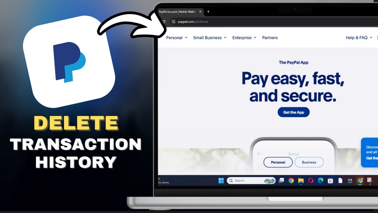 How to Delete Transaction History on Paypal in SECONDS!