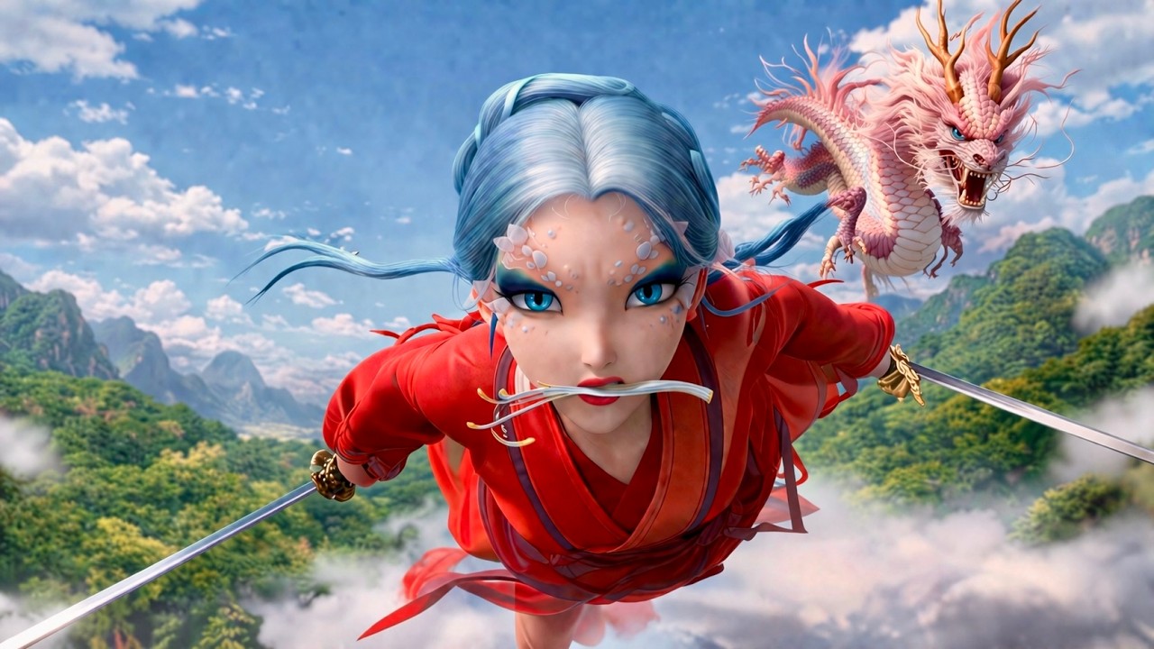 cute powerful Fairy Who Turns Into a Giant Snake Falls for a Human and Fights a Demon to Protect Him