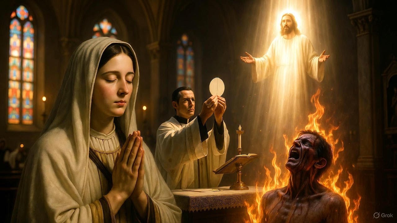 Santa Faustina vide il potere di una singola messa offerta per un'anima