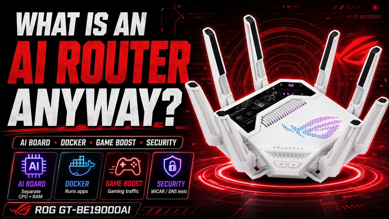 ASUS встроила второй компьютер в этот Wi-Fi 7 роутер: ROG RAPTURE GT-BE1900AI