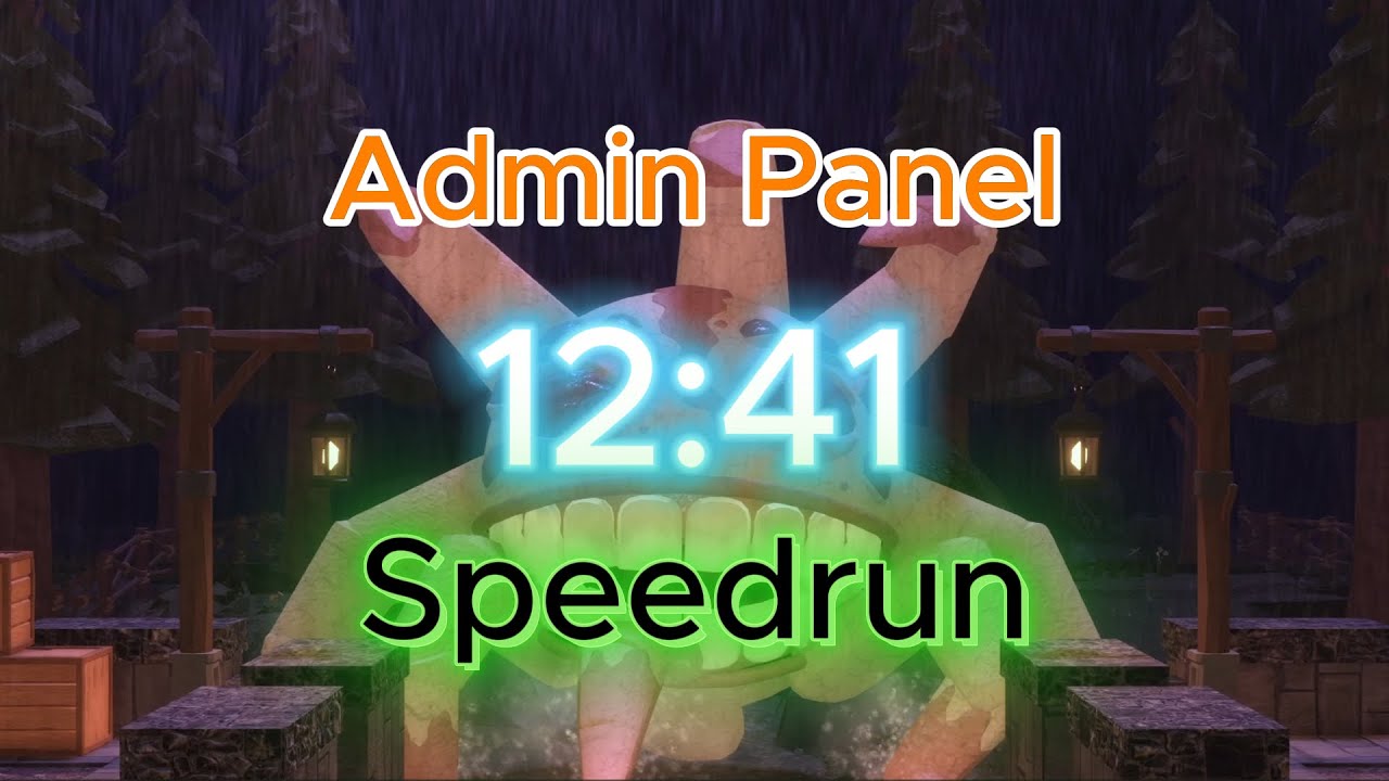 Doors Floor 2 Admin Panel Speedrun *12:41* [No next room button]
