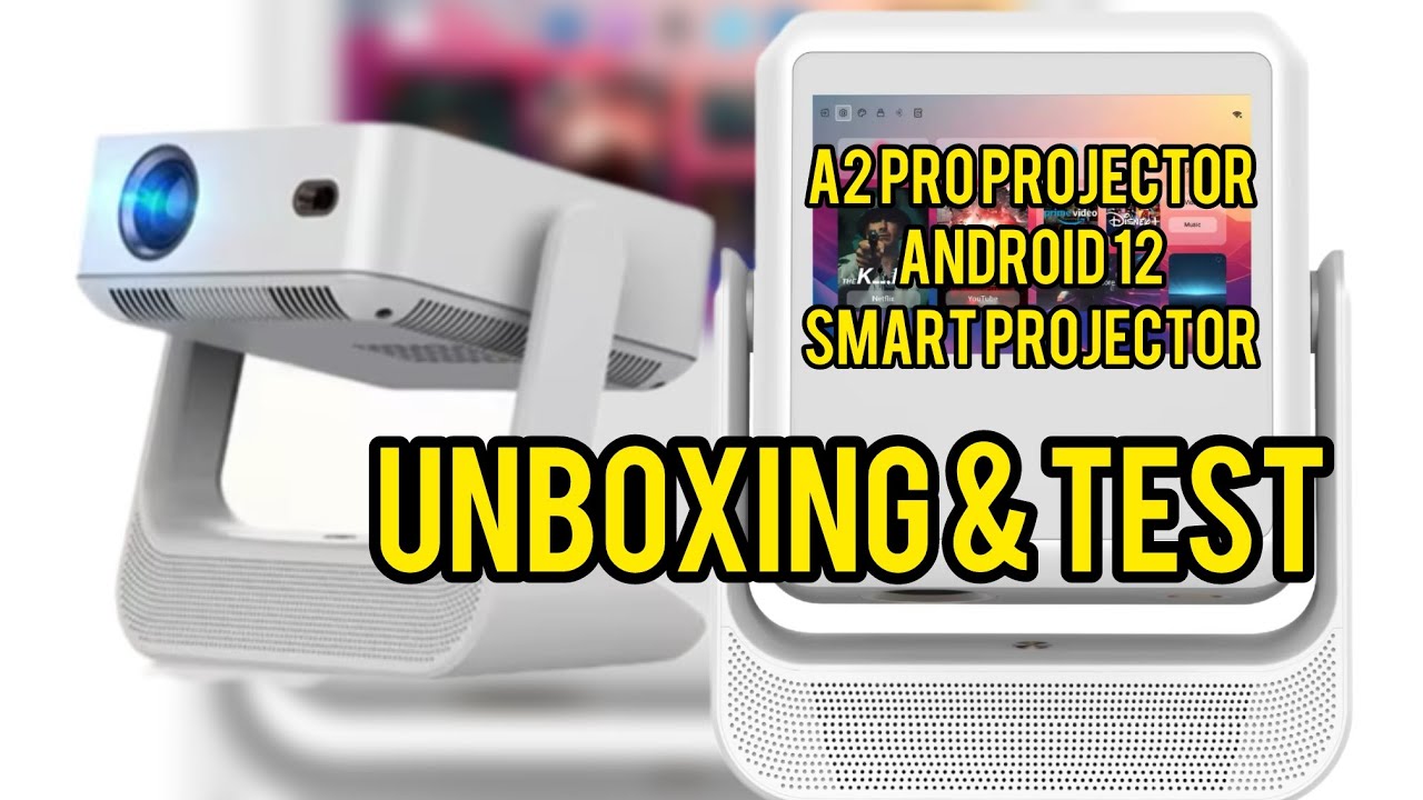 Как работает этот проектор A2 Pro на базе Android 12 Smart Projector с разрешением 1080p? Распако...
