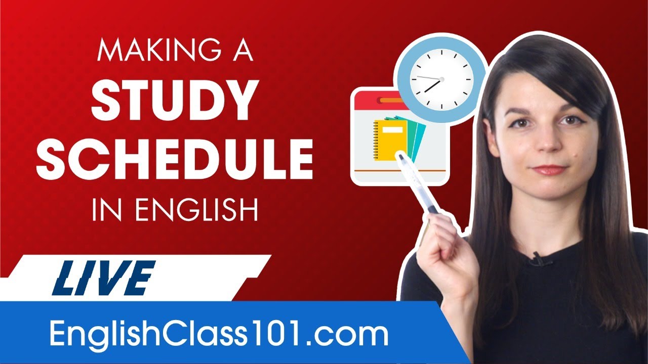 How to Make a Study Schedule in English!