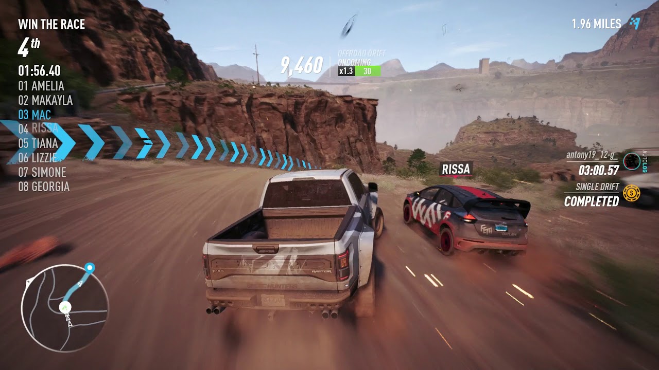 Need for speed payback WIN THE RACE silver offroad