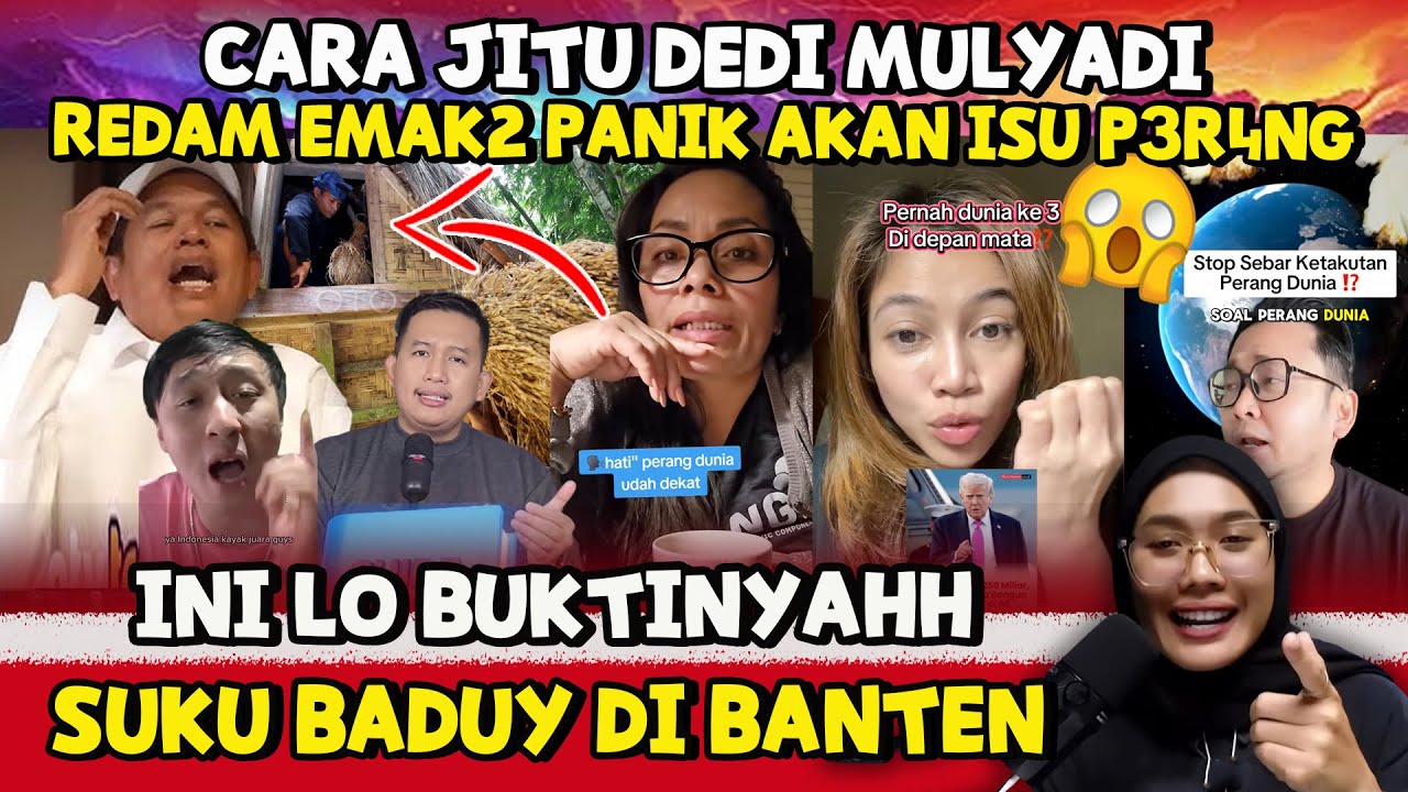 GUBERNUR PALING JENIUS ! KDM REDAM EMAK2 YG P4NIK AKAN ISU PERANG DUNIA--INI BUKTINYAH SUKU BADUY