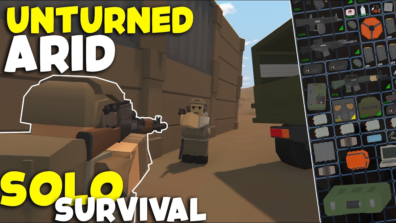 RAIDING HUGE STACKED BASE - Unturned Arid (Survival Series Ep .3)