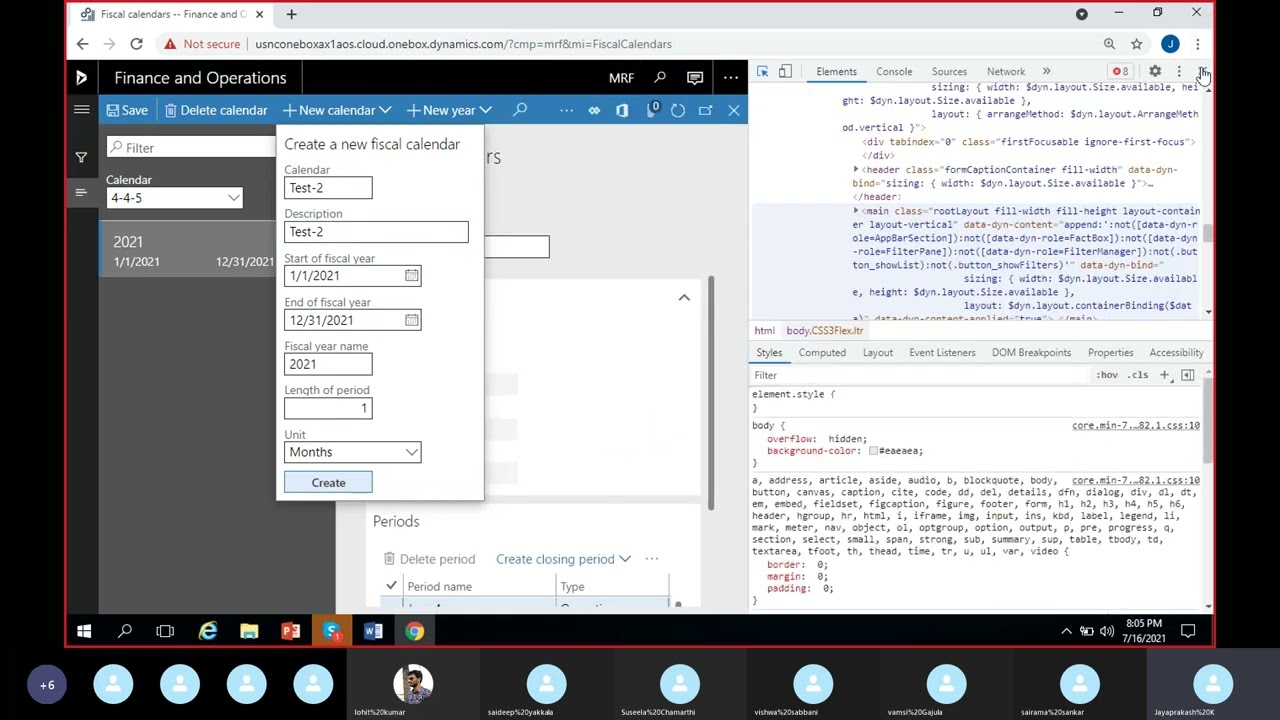 5 Fiscal & Ledger Calendar Dynamics Environment! Microsoft Dynamics 365 F&O Functional Consultant