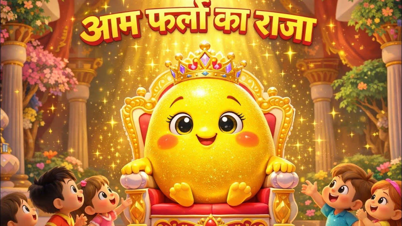 Aam Falon Ka Raja 🍋 | Hindi Nursery Rhyme for Kids | Mango Song | Bubbles Toons