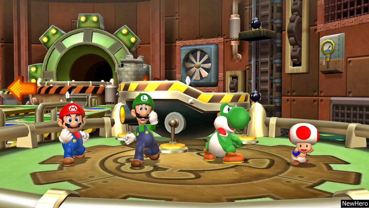 Mario Party 9 - Mario Vs. Luigi Vs. Yoshi Vs. Toad | Bob-omb Factory