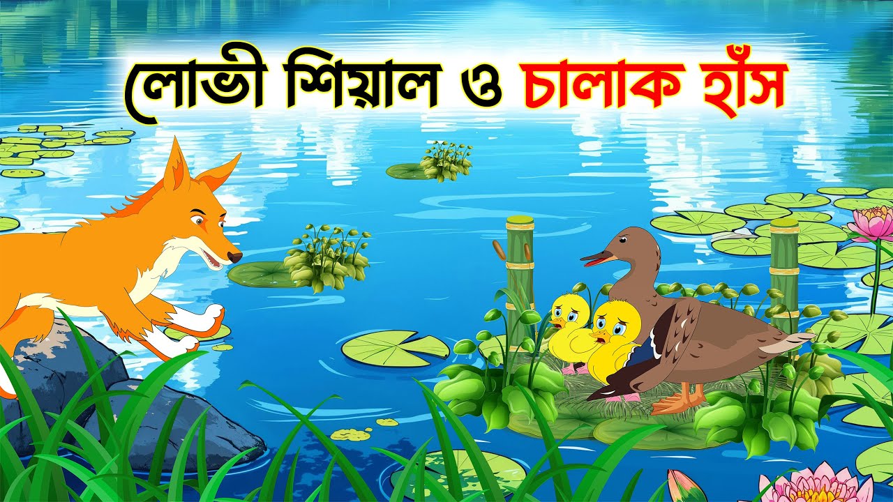 বোকা শিয়াল ও চালাক হাঁস। Bengali Fairy Tales Cartoon। বাংলা কার্টুন সিনেমা। Rupkothar Bangla Golpo