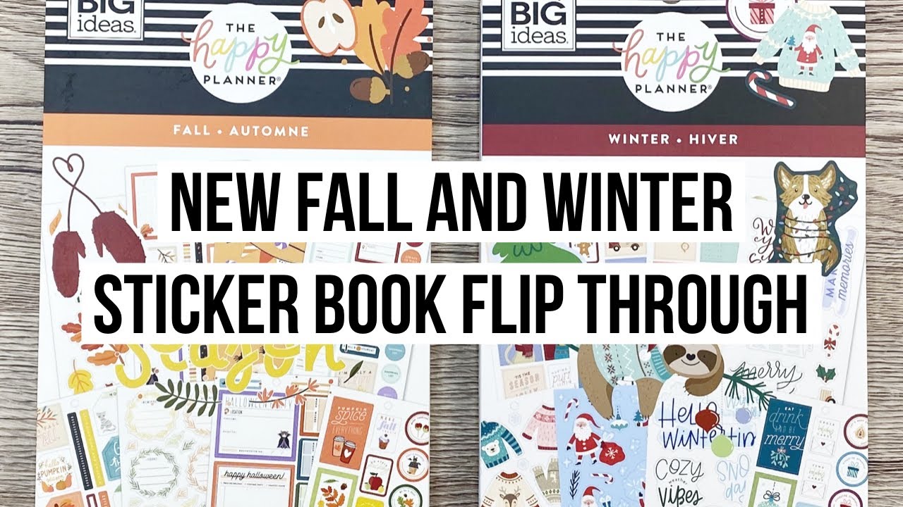 New Happy Planner 2020 Seasonal Fall and Winter Sticker Books Flip Through!