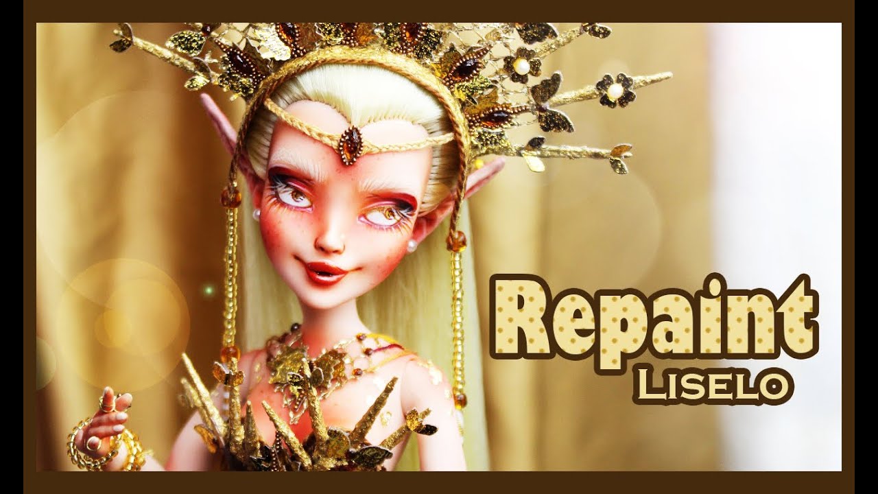 Disney Descendants Repaint - Liselo - Sun Goddess OOAK Doll - English Subtitles