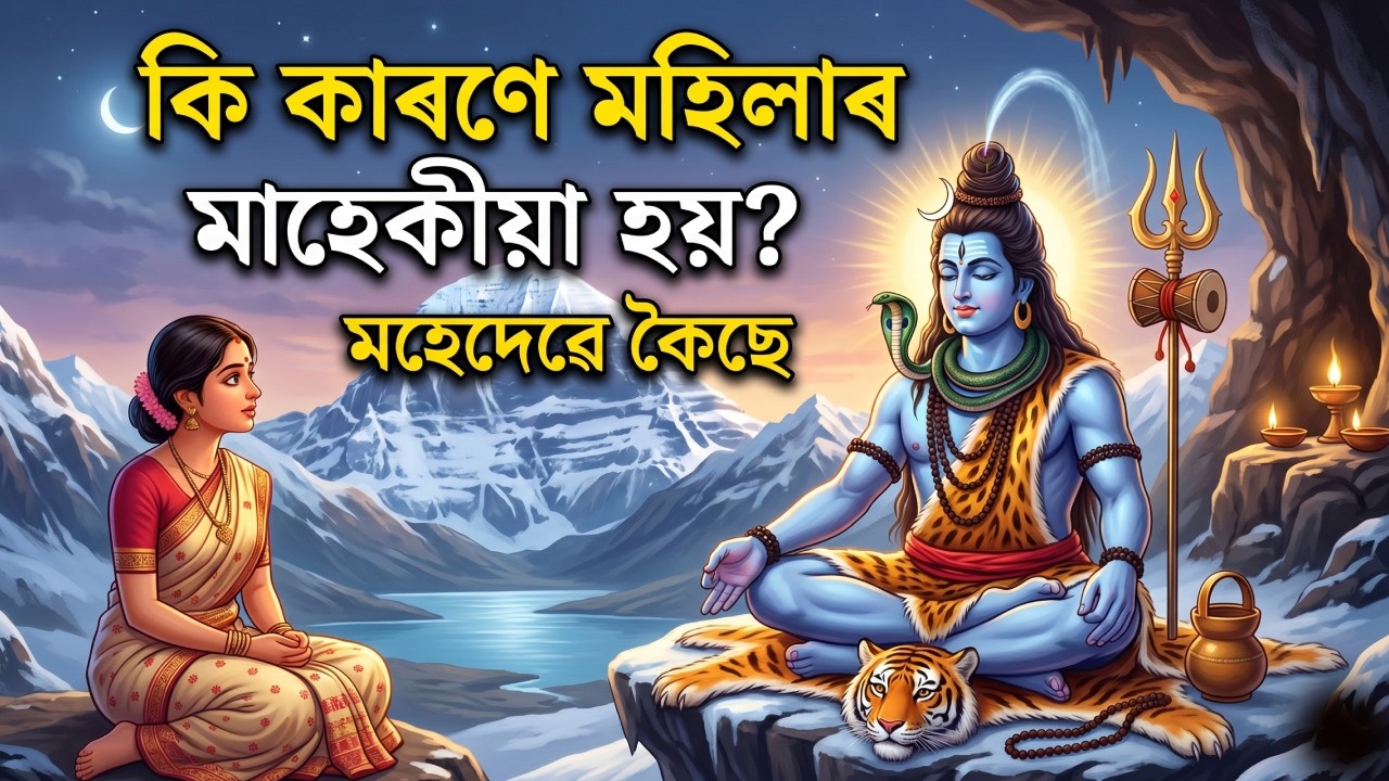 কি অভিশাপৰ বাবে মহিলাৰ মাহেকীয়া হয়? মহেদেৱে কৈছে - Reasons for periods mythology