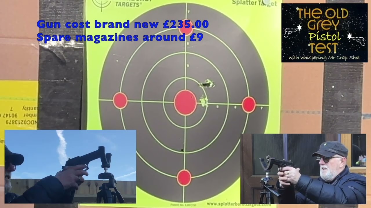 The Old Grey Pistol Test looks at the Beretta M92FS lead Pellet air pistol